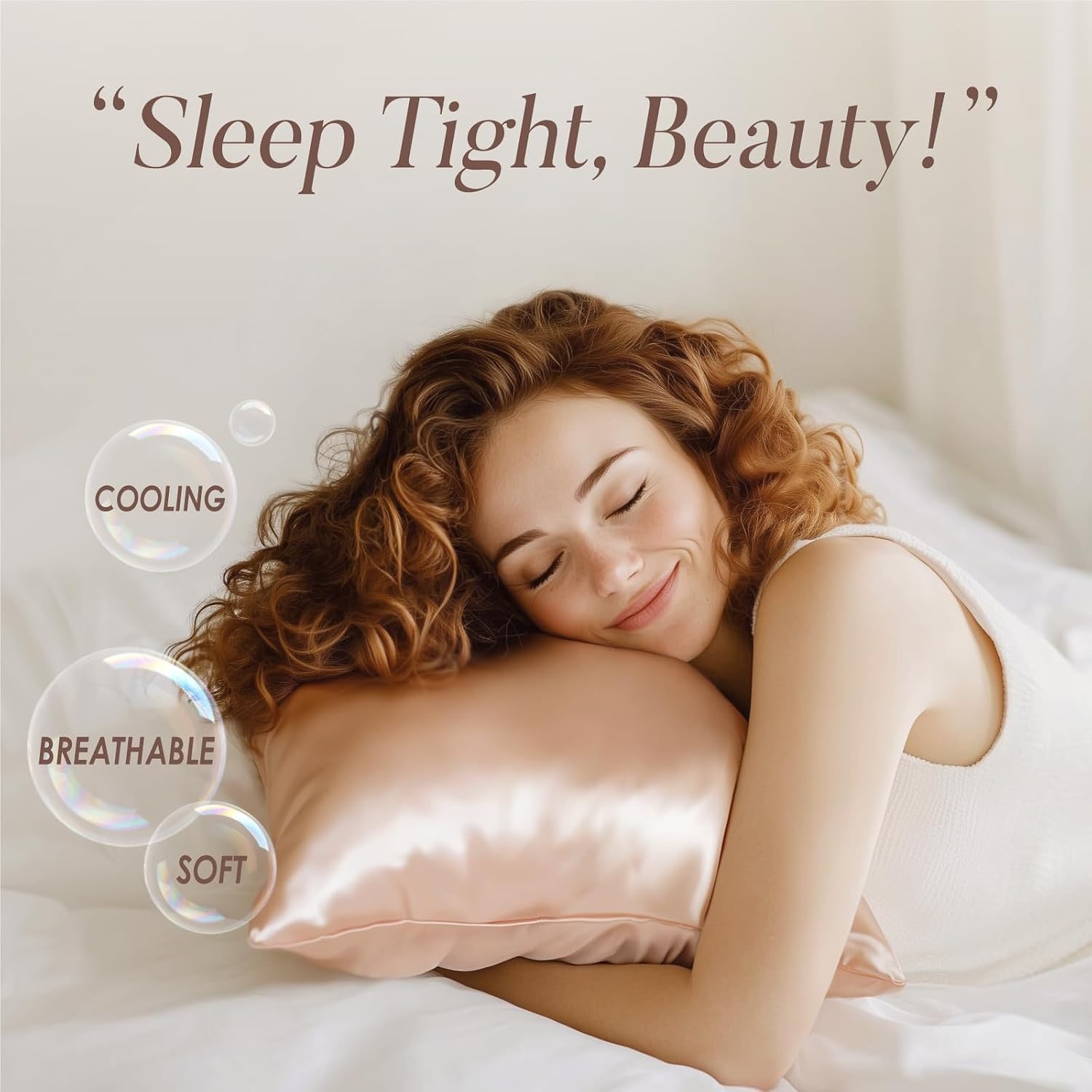 White Mulberry Silk Pillowcases, King, 2 Pack