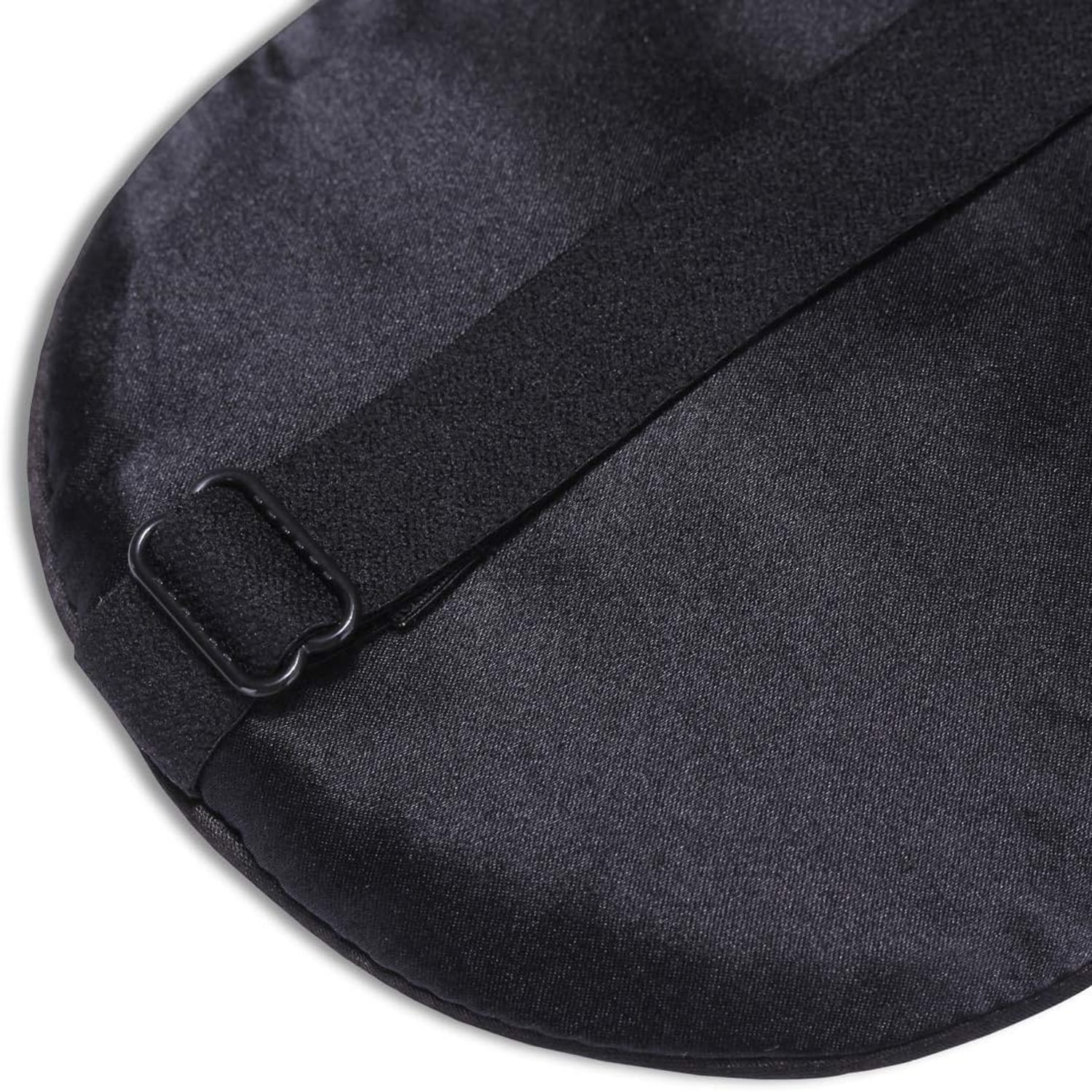 Black Silk Sleep Mask with Cotton Fill