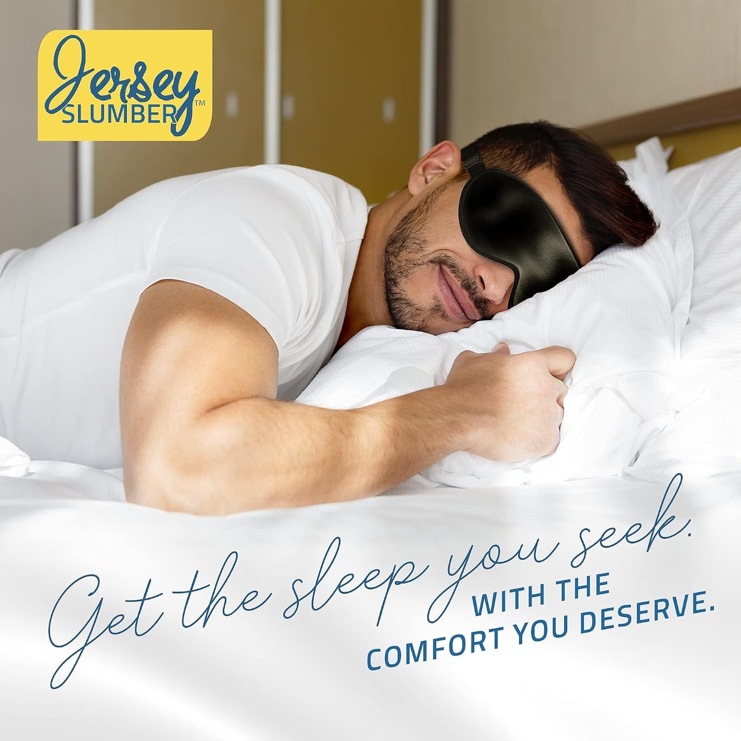 Black Silk Sleep Mask for Side Sleepers: image 5