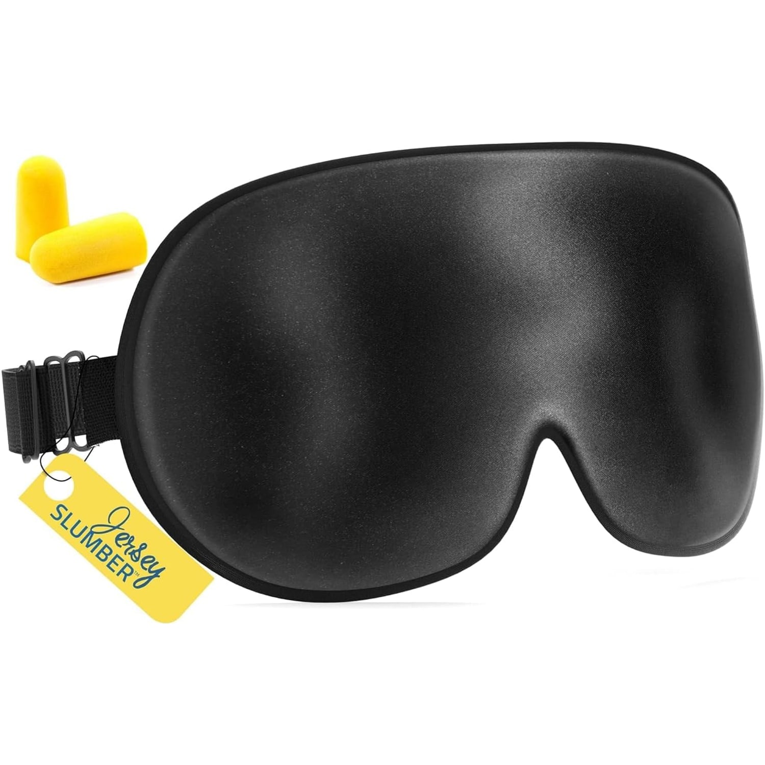 Black Silk Sleep Mask for Side Sleepers