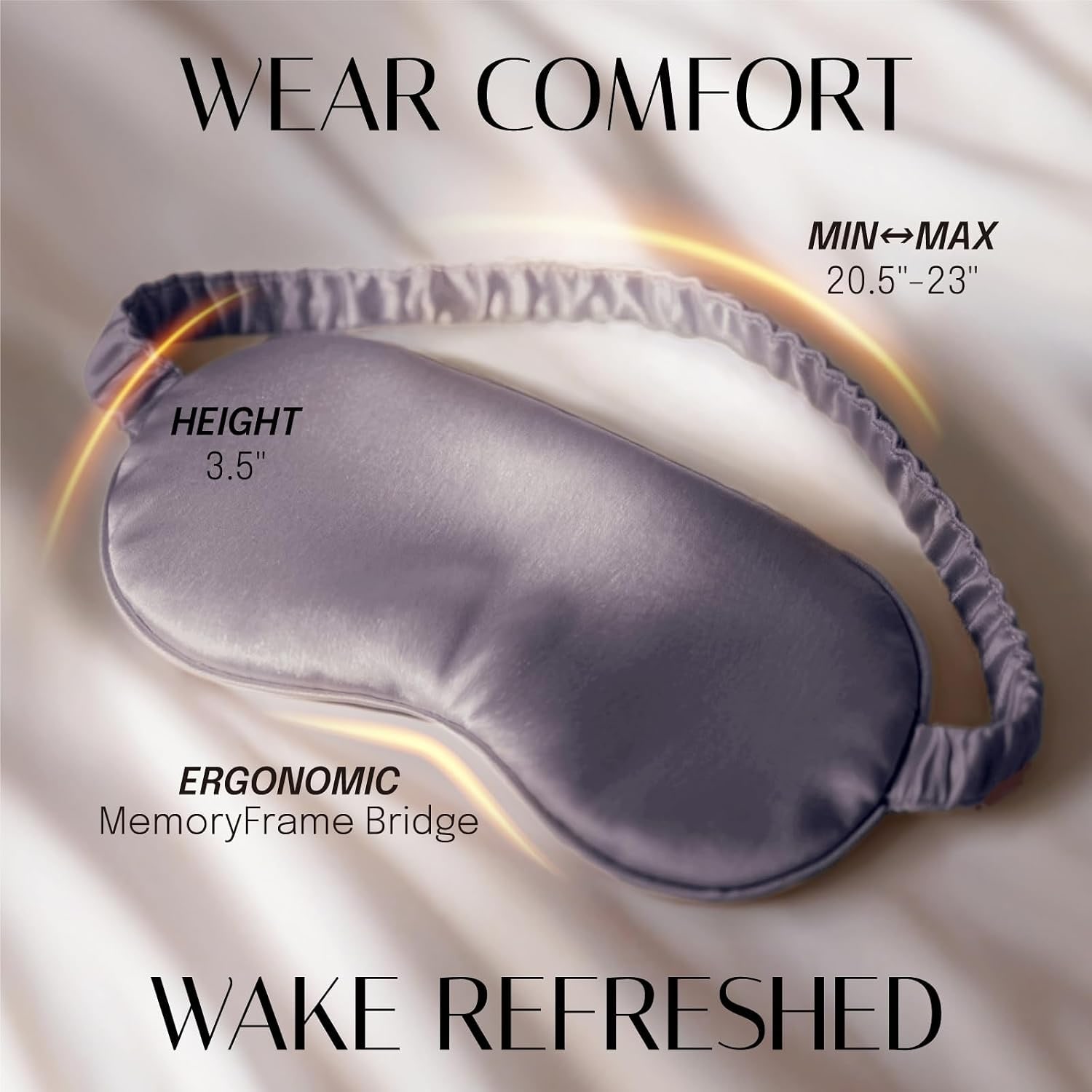 Charcoal 19 Momme Silk Sleep Mask