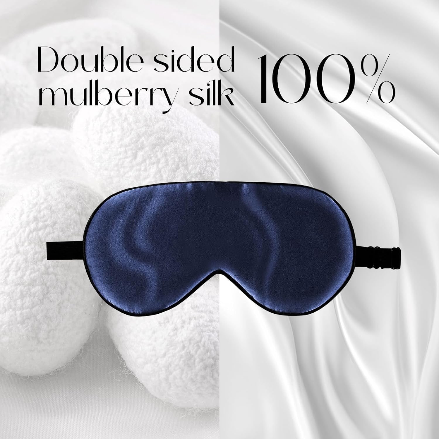 Navy 19 Momme Mulberry Silk Sleep Mask